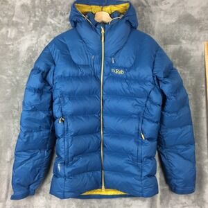 Rab Axion Down Jacket Mens Large Pertex Quantum Nikwax Hydrophobic Expedition